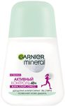 Дезодорант для тела GARNIER Mineral 50мл ролик Активный Контроль, защита 48 часов, женский