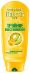 Бальзам-ополаскиватель для волос GARNIER Fructis 200мл Тройное восстановление укрепляющий для поврежденных и ослабленных волос