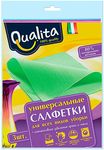 Салфетки хозяйственные QUALITA 3шт из вискозы*30