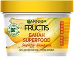 Маска для волос GARNIER Fructis 390мл Superfood Банан 3в1 питательная, для очень сухих волос