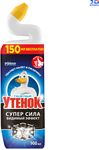 Средство для санузлов ТУАЛЕТНЫЙ УТЕНОК 900мл Чистящее средство для унитаза Видимый Эффект + 10г Стикер Чистоты*12