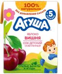 Сок осветленный Агуша Яблоко-Вишня, 200мл