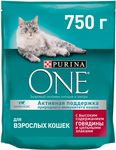 Сухой корм Purina One для взрослых собак говядина, пшеница 750г
