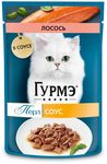Влажный корм для кошек Гурмэ Перл Лосось в соусе 75г