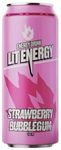Энергетический напиток Lit Energy strawberry bubblegum ж/б 12*0,45л