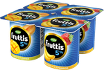 Йогуртный продукт Fruttis 5% Дыня-манго/Банан-клубника, 115г