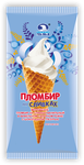 Рожок НЧ Пломбир на сливках с шок. глазурью 80 г /30 шт