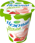 Йогуртовый продукт 0,1% Нежный легкий с соком клубника 320г