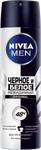 NIVEA MEN Антиперспирант-спрей Черное и Белое Невидимый Original 150мл *12