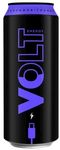 Энергетический газированный напиток VOLT ENERGY безалкогольный со вкусом голубики и граната ж/б 0,45*24