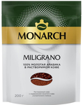 Кофе МОНАРХ МИЛИГРАНО натур.раств.с добавл.молотого м/у 6*200г