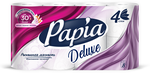 Туалетная бумага Papia Dolce Vita 4 слоя, 8 рулонов*7