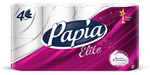 Бумага туалетная Papia Elite Белая 4 сл. 8 рул.*7