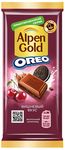 Шоколад молочный Alpen Gold Oreo с шоколадной начинкой с вишневым вкусом и кусочками печенья 85г