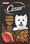 Корм Cesar для взрослых собак Стейк меню Нежная утка 80г