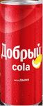 Газированный напиток Добрый Cola Дыня 0.33л