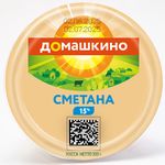 Сметана Село Домашкино 15% 300г стакан