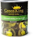 Перец ХАЛАПЕНЬО Green King резаный острый 3000 г (6 шт) Green King (вес продукта 1560 г), Египет