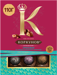 Шоколадные конфеты Коркунов Ореховая коллекция из темного и молочного шоколада, 110 г