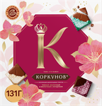 Шоколадные плитки Коркунов Коллекция из молочного и темного шоколада с фундуком, 131 г