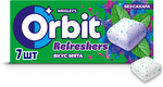 Жевательная резинка Orbit Refreshers, освежающие кубики со вкусом мяты, без сахара, 16 г