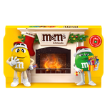 Новогодний подарок набор сладостей M&M's & Friends Камин, набор конфет M&M's, Snickers, Twix, Bounty, Milky Way, Skittles с сюрпризом внутри, 293 г
