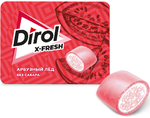 Жевательная резинка DIROL X-FRESH Арбузный Лед без сахара с арбузным вкусом, 16г