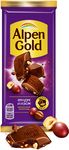 Шоколад молочный Alpen Gold Альпен Гольд с фундуком и изюмом, 80г