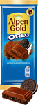 Шоколад молочный ALPEN GOLD OREO Альпен Гольд Орео с шоколадной начинкой и кусочками печенья, 85г