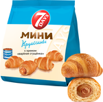 Мини круассаны 7DAYS с кремом со вкусом "вареная сгущенка" 176 г х 12