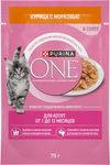 Влажный корм для котят Purina ONE С курицей 75г