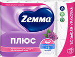 Туалетная бумага ZEMMA Плюс 12шт 2сл Сирень